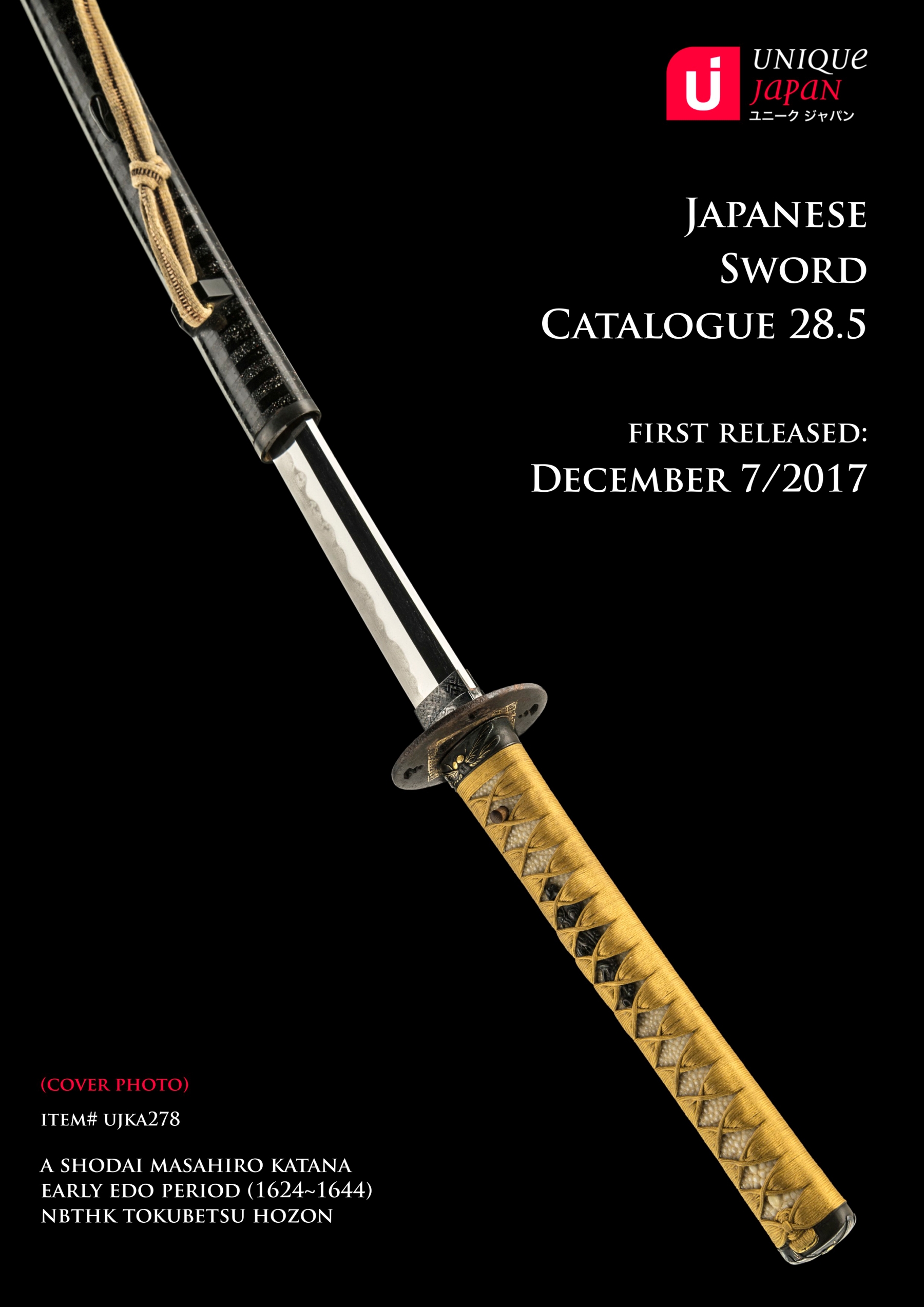 Unique Japan Sword Catalogue 28 Cover