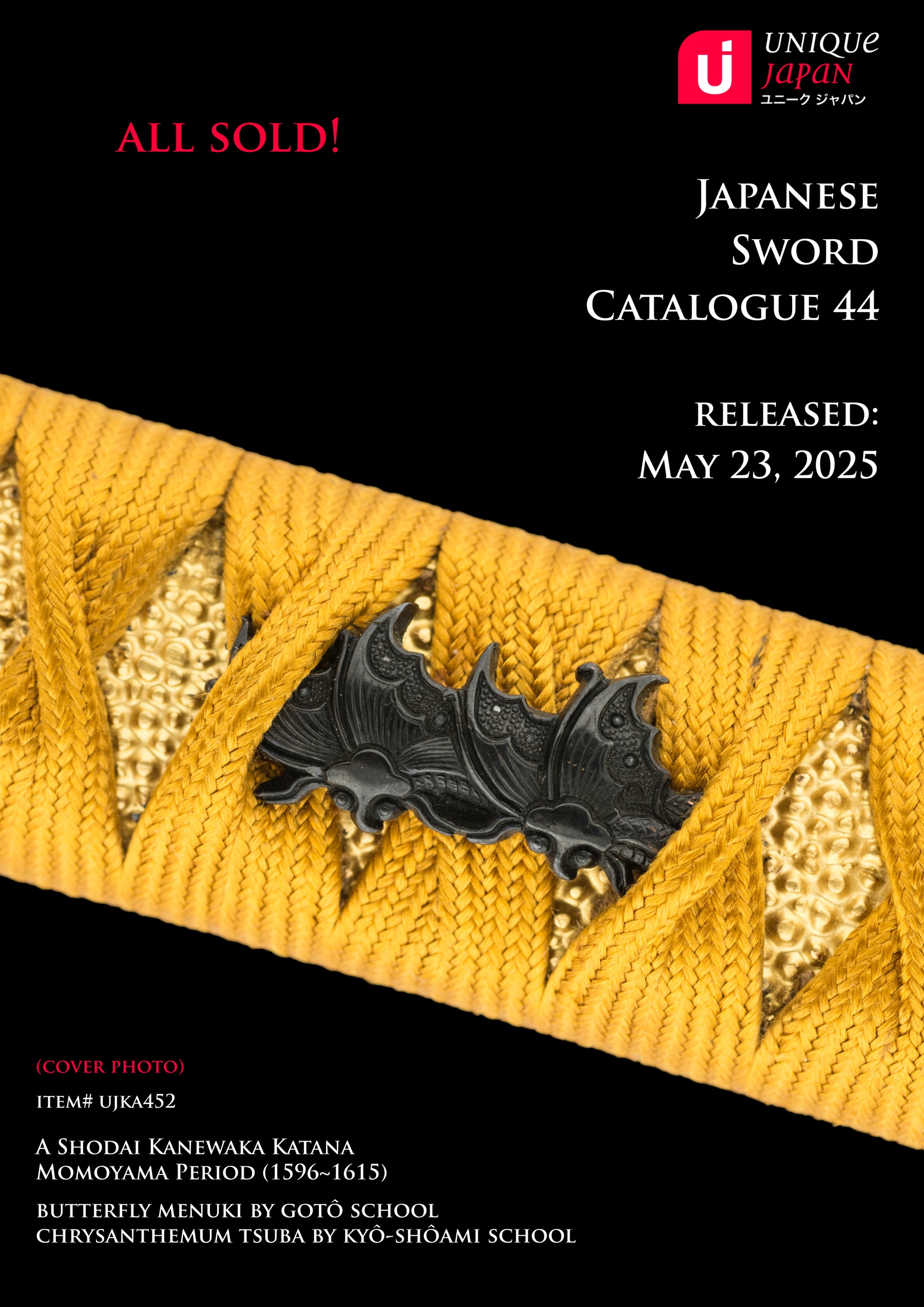 Unique Japan Sword Catalogue 44 Cover
