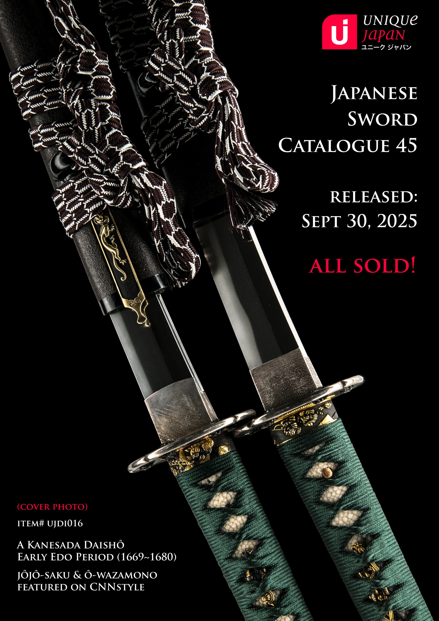 Unique Japan Sword Catalogue 45 Cover
