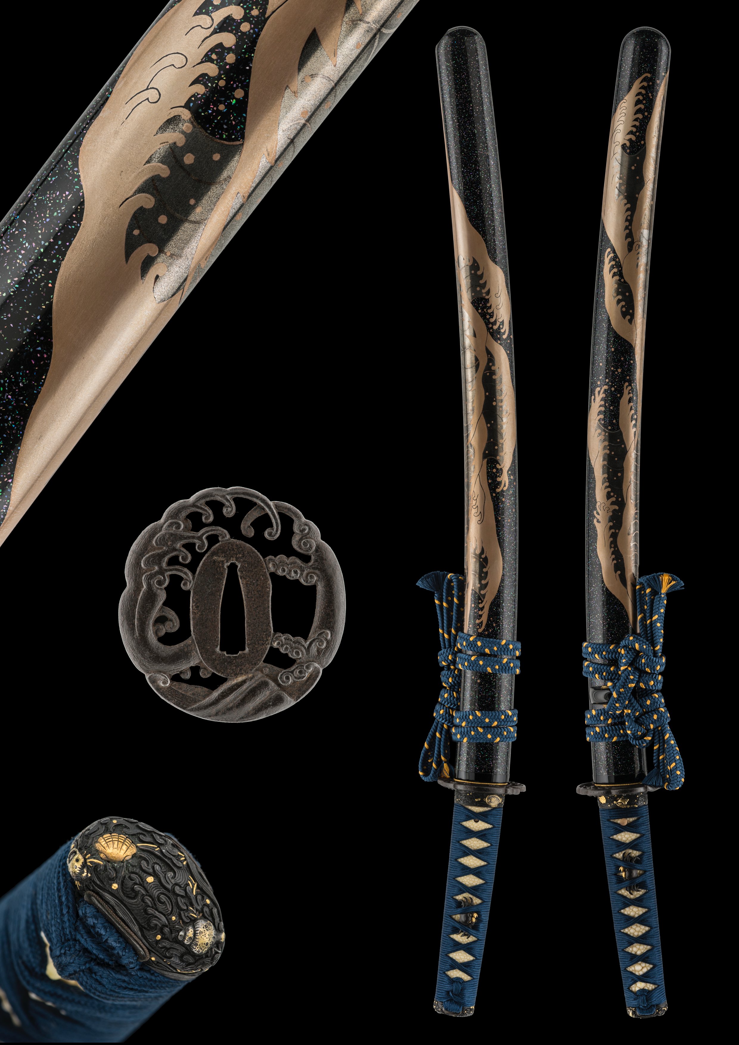 ujwa176 - A Motoshige Wakizashi - Wave Theme Koshirae Project